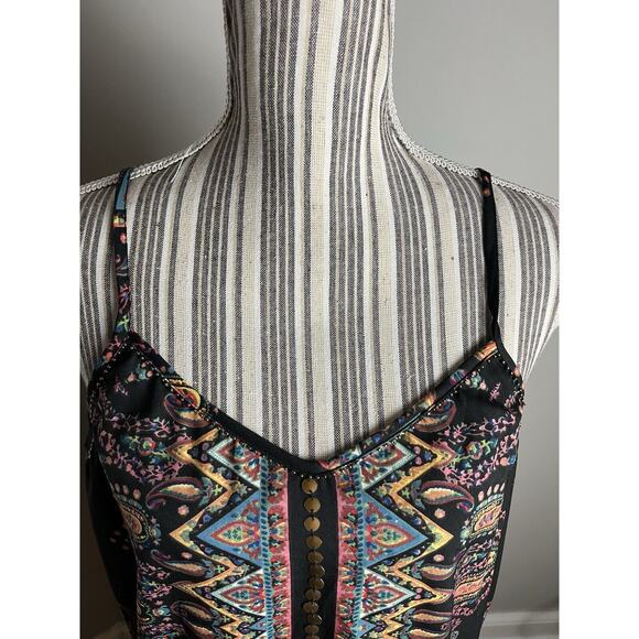 Angie Multicolor speghetti strap BOHO/Hippi Sundress Festival Summer Spring - Picture 3 of 7